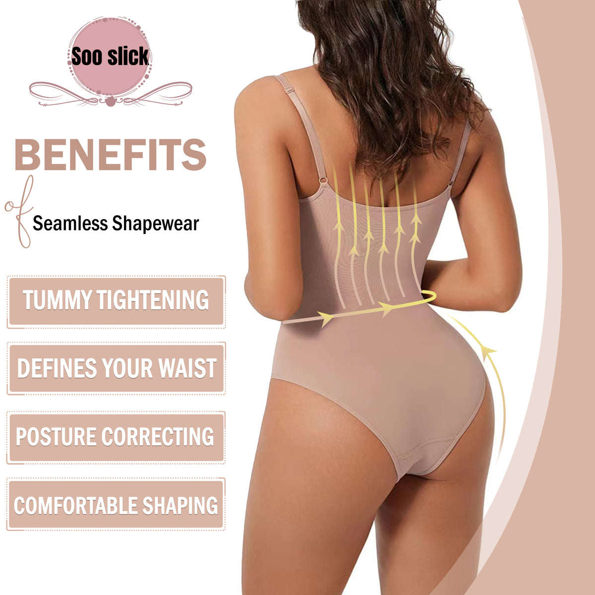 Seamless bodyshaper suit for Women - Full Body Shapewear Seamless Roun –  HerBoseFit