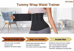 Buy Snatch Me Up Wrap Bandage, Adjust your Snatch Waist Trimmer Tummy  Sweat Wraps Belt for Women, Belly Body Shaper Compression Wrap