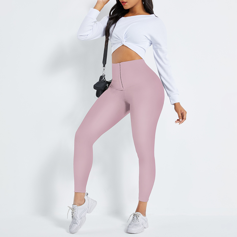 HAPIMO Women's Yoga Sets Sports Fitness High Waist Hip-Lifting Trousers  Workout Clothes Gym Leggings Sets Discount Pink XL